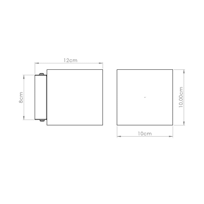 Dimensions Applique Quad béton vert olive G9