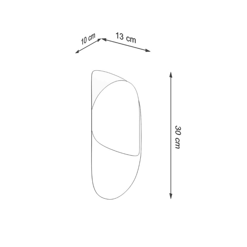Dimensions Aplique Tear acero negro G9
