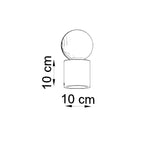 Schéma coté du Salgado : diamètre 10 cm, hauteur 10 cm