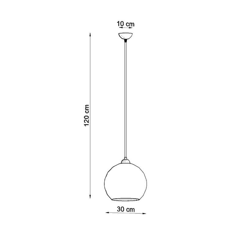 Dimensions Champagne glass pendant lamp E27