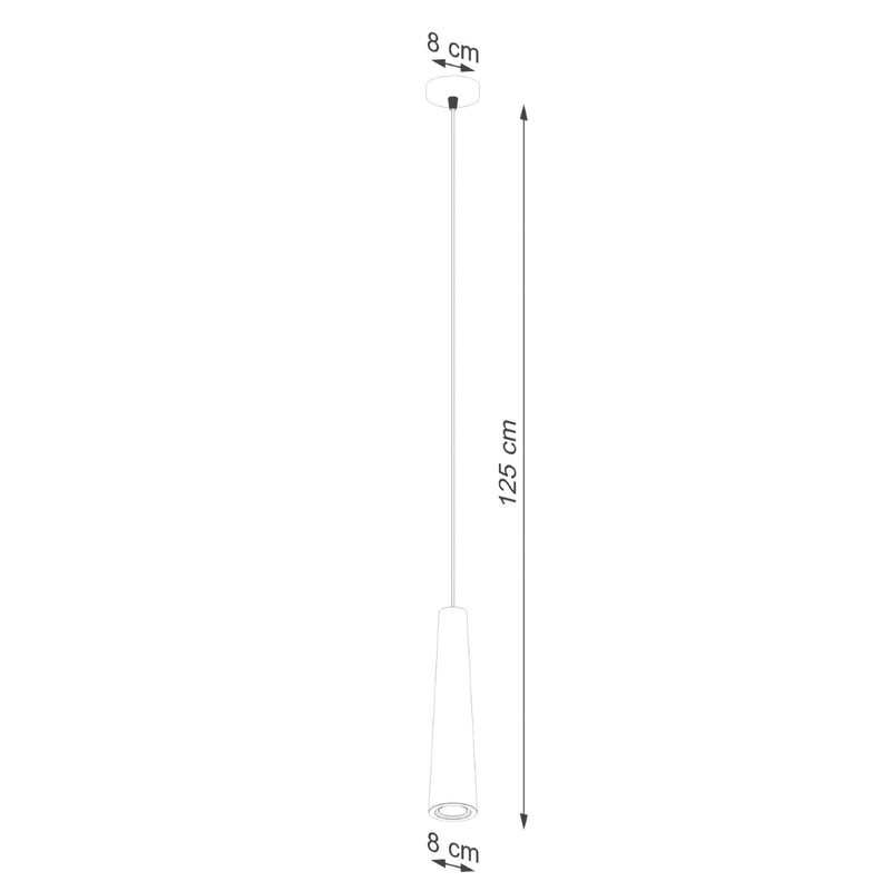 Dimensions Electra Hängeleuchte, schwarzer Beton, GU10