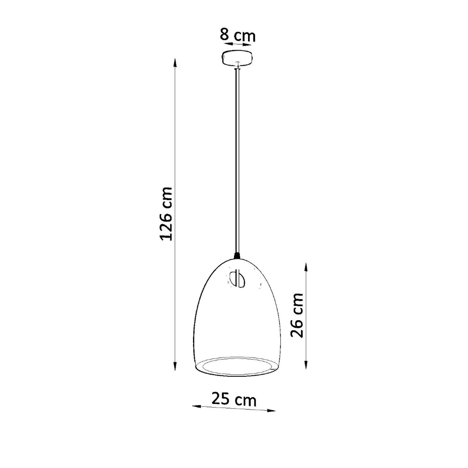 Schéma des dimensions de la suspension Bukano