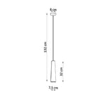 Schéma des dimensions de la suspension Electra