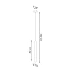 Schéma des dimensions de la suspension Wezyr 1 blanc