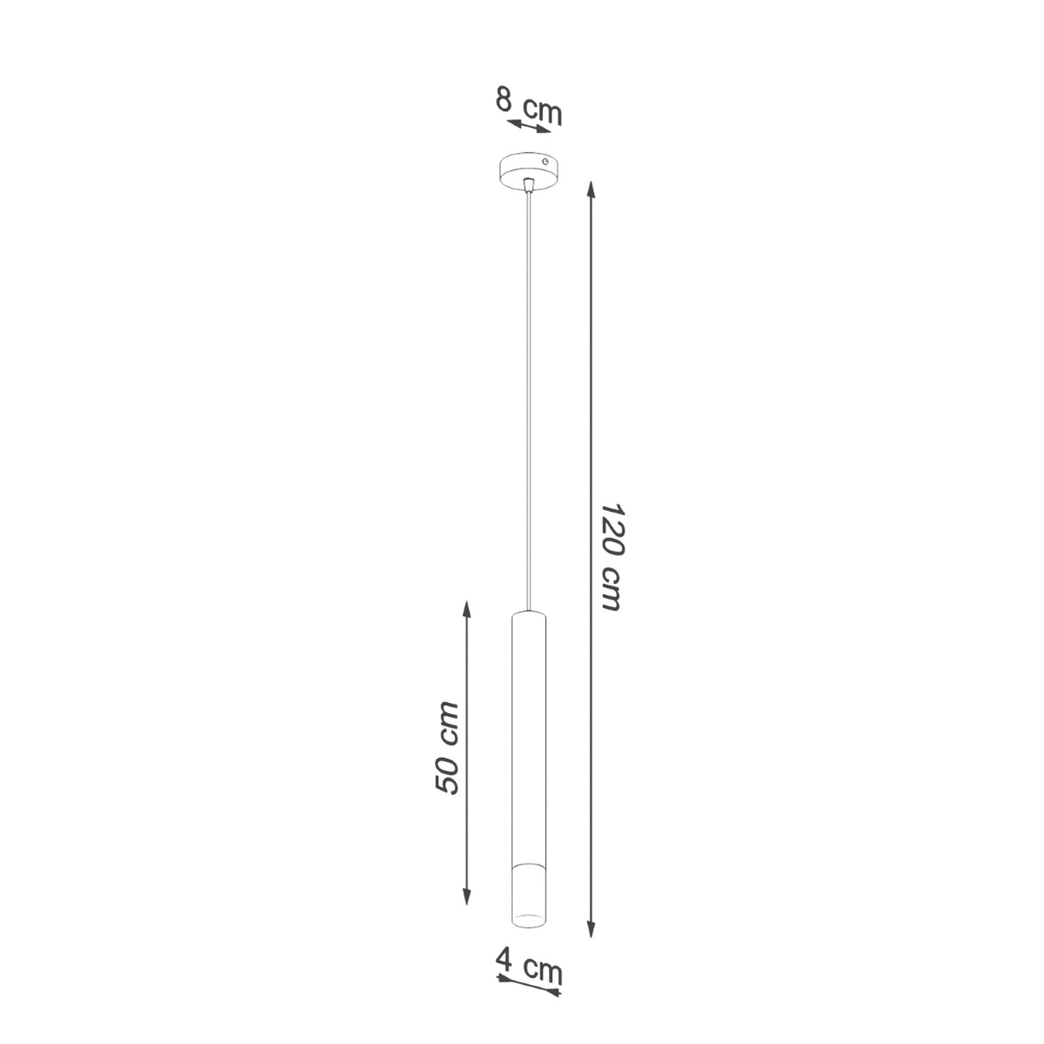 Schéma des dimensions de la suspension Wezyr 1 noir
