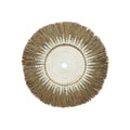 Disque mural Raffia Macramé 60 cm centre blanc