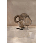 Disque de perles et cauris sur socle 24 cm, vue 4