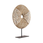 Disque de perles et cauris sur socle 24 cm, vue 5