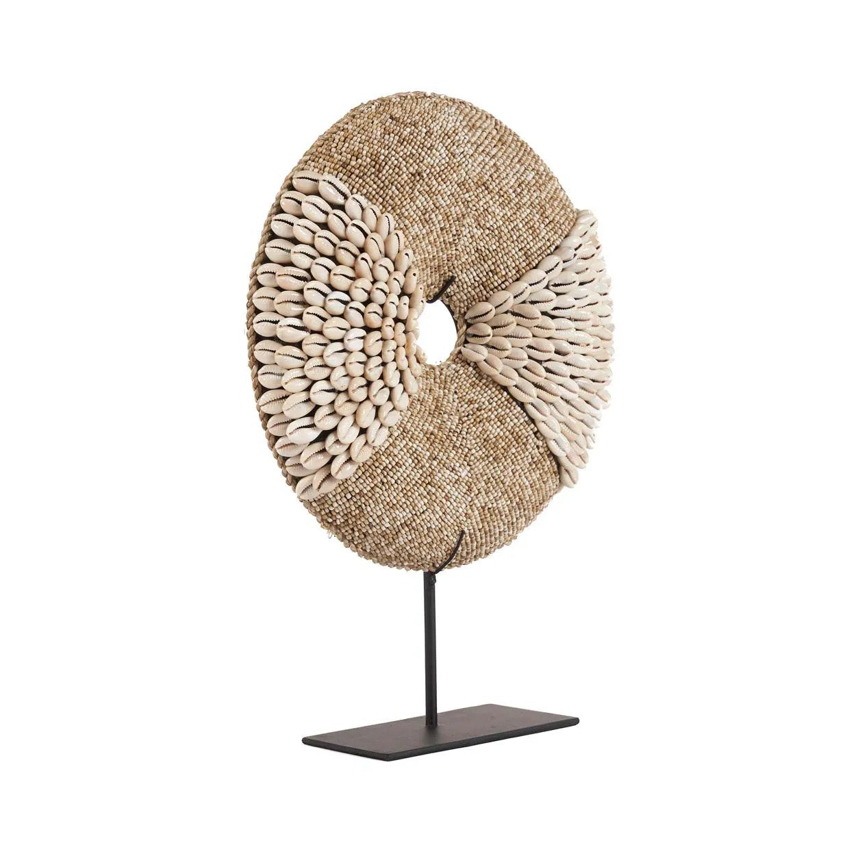 Disque de perles et cauris sur socle 24 cm, vue 5
