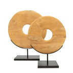 Disque de teck massif sur socle 48 cm, vue 5