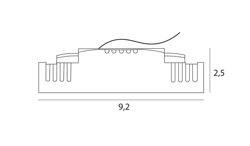 Dimensions Driver HT0136 regulable