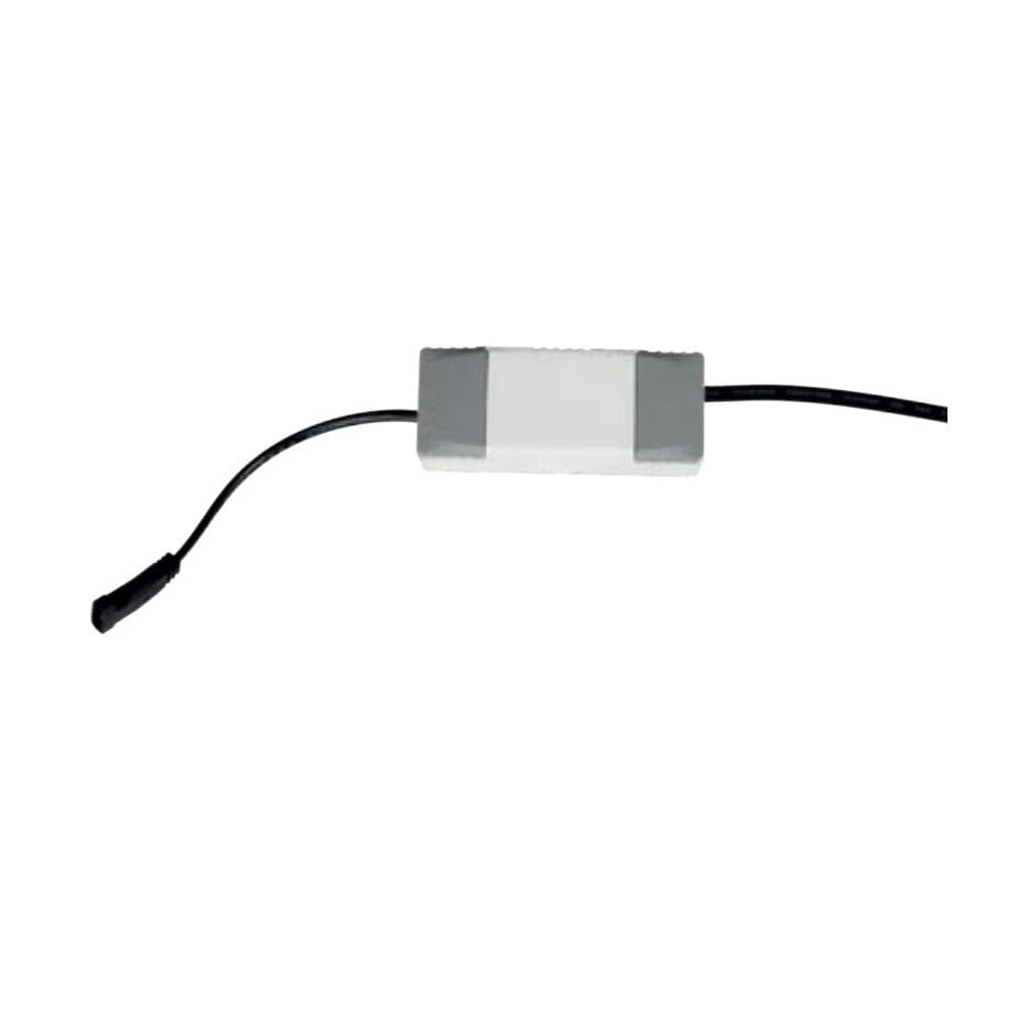 Driver LED HT180 boîtier blanc aux embouts gris avec câble secteur et câble à connecteur