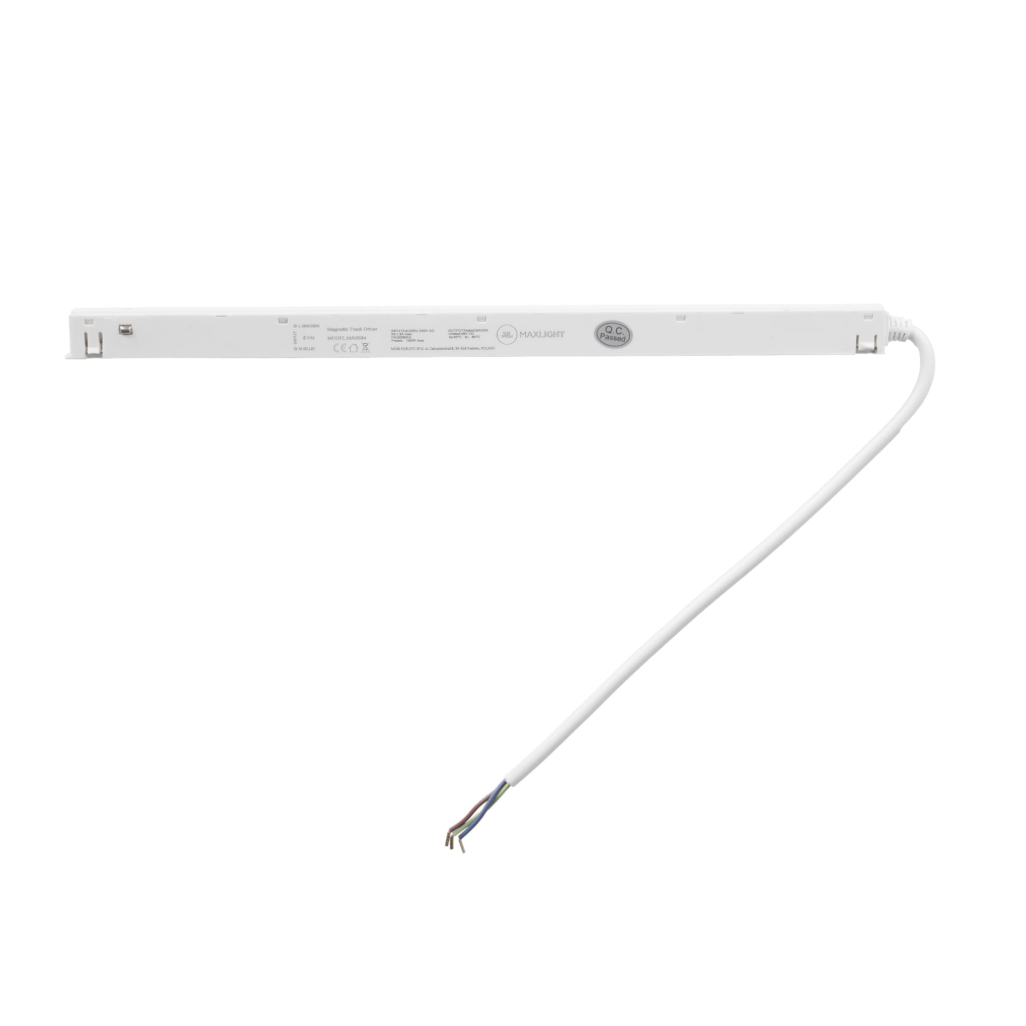 Driver Magnetic intégré au rail 150 W blanc, vue 2