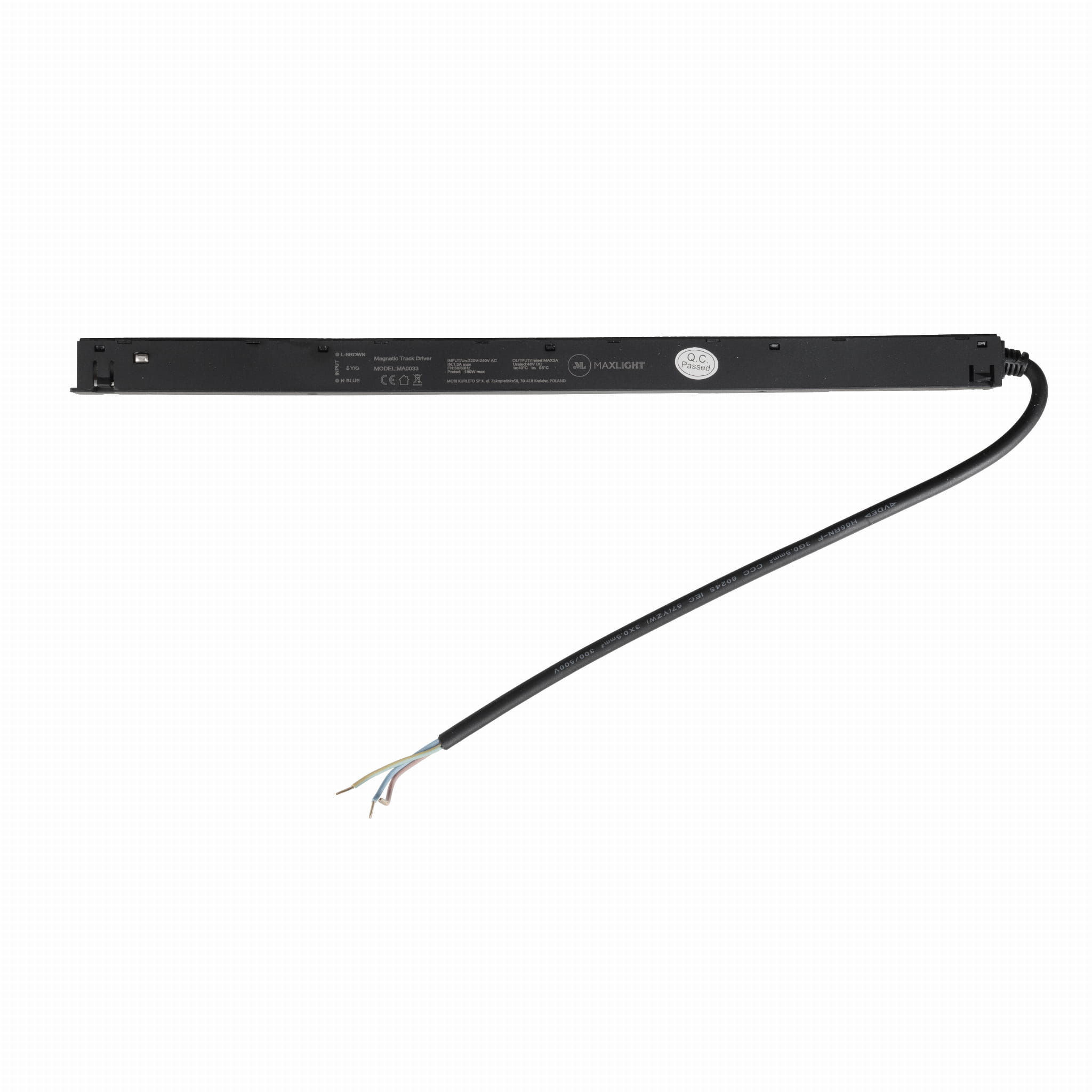 Driver Magnetic intégré au rail 150 W noir, vue 2
