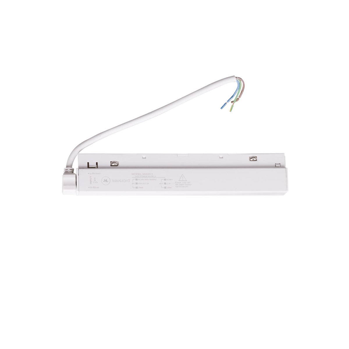 Driver Magnetic plastique blanc 100 W avec son câble de raccordement