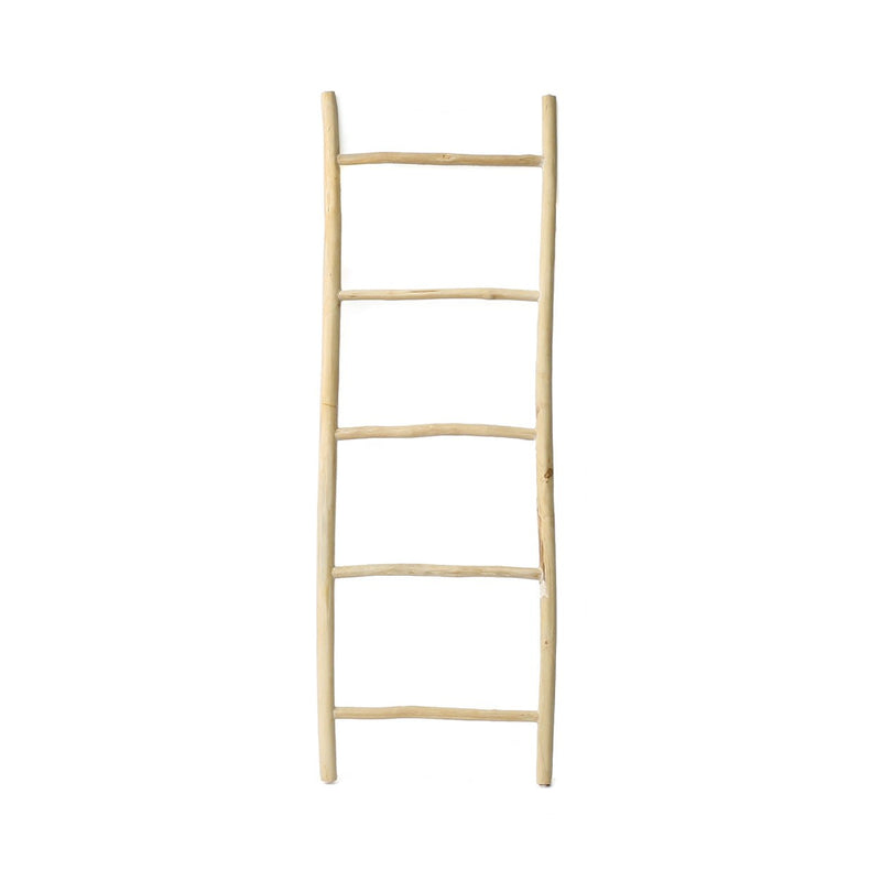 Dimensions Échelle décorative en branches de teck 165 cm