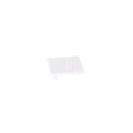 Embout de finition Magnetic en saillie profil bas blanc