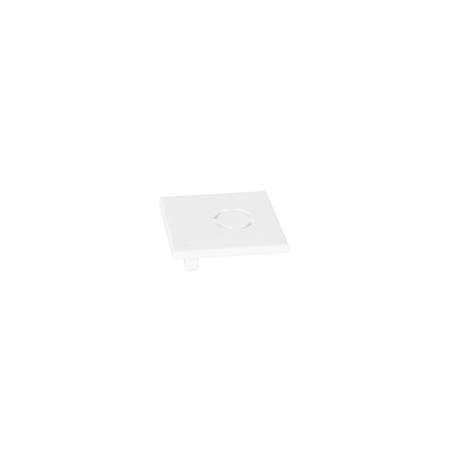 Embout de finition Magnetic en saillie profil bas blanc