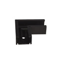 Équerre d'angle Micro11 en saillie à 90° noire