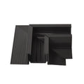 Équerre d'angle Micro11 encastrée à 90° noire