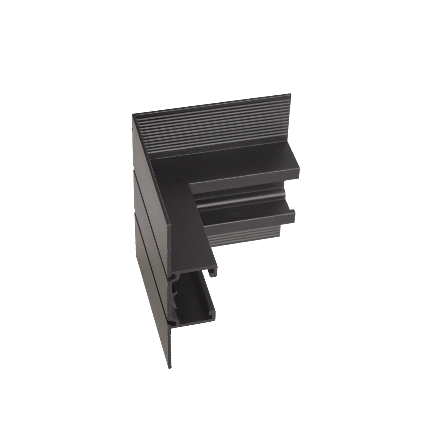 Équerre d'angle Micro11 encastrée intérieure noire