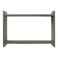 Étagère murale Bamberg MDF vert kaki 2 niveaux 50x14,5x35 cm vue de face