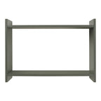 Étagère murale Bamberg MDF vert kaki 2 niveaux 50x14,5x35 cm vue de face