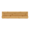 Étagère murale Ember bambou naturel tringle métal dorée 45x10x12 cm vue de face