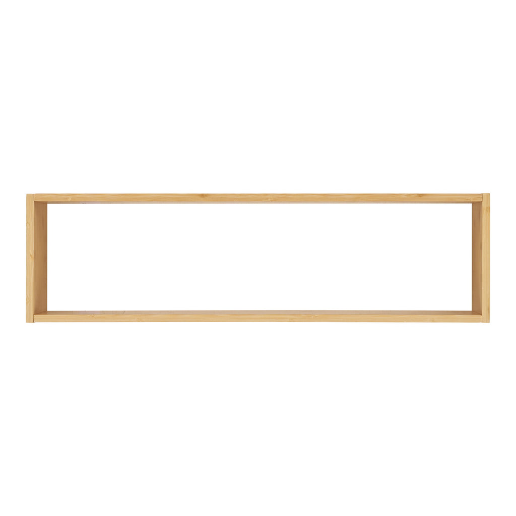 Étagère murale Ember bambou FSC 100% 1 niche ouverte 70x19 cm vue de face