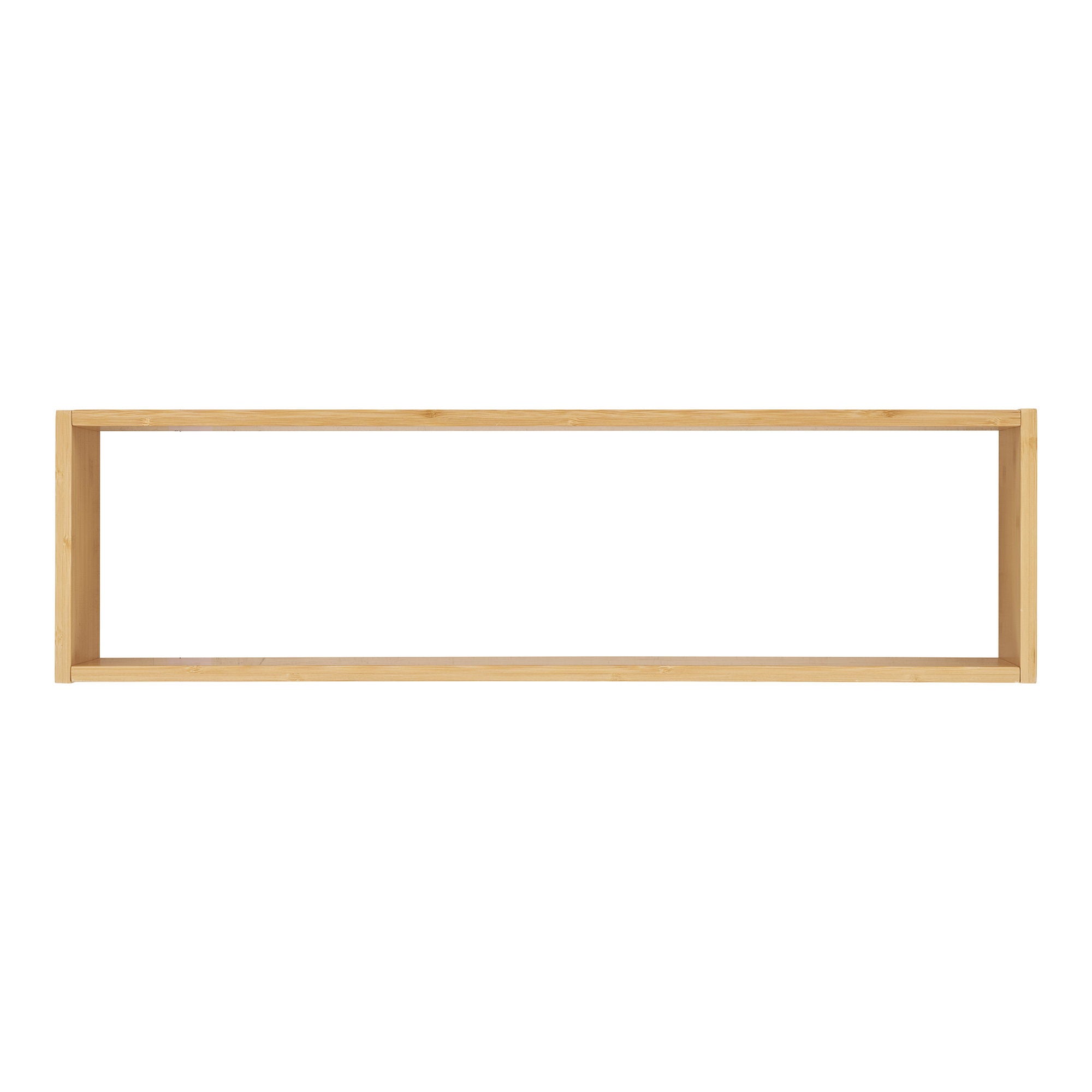 Étagère murale Ember bambou FSC 100% 1 niche ouverte 70x19 cm vue de face