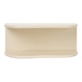 Étagère murale Botta 2 niveaux organiques MDF beige 44x17,5x18 cm vue de face