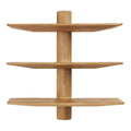 Étagère murale Calcata chêne 3 tablettes 55 cm
