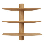 Étagère murale Calcata chêne 3 tablettes 55 cm