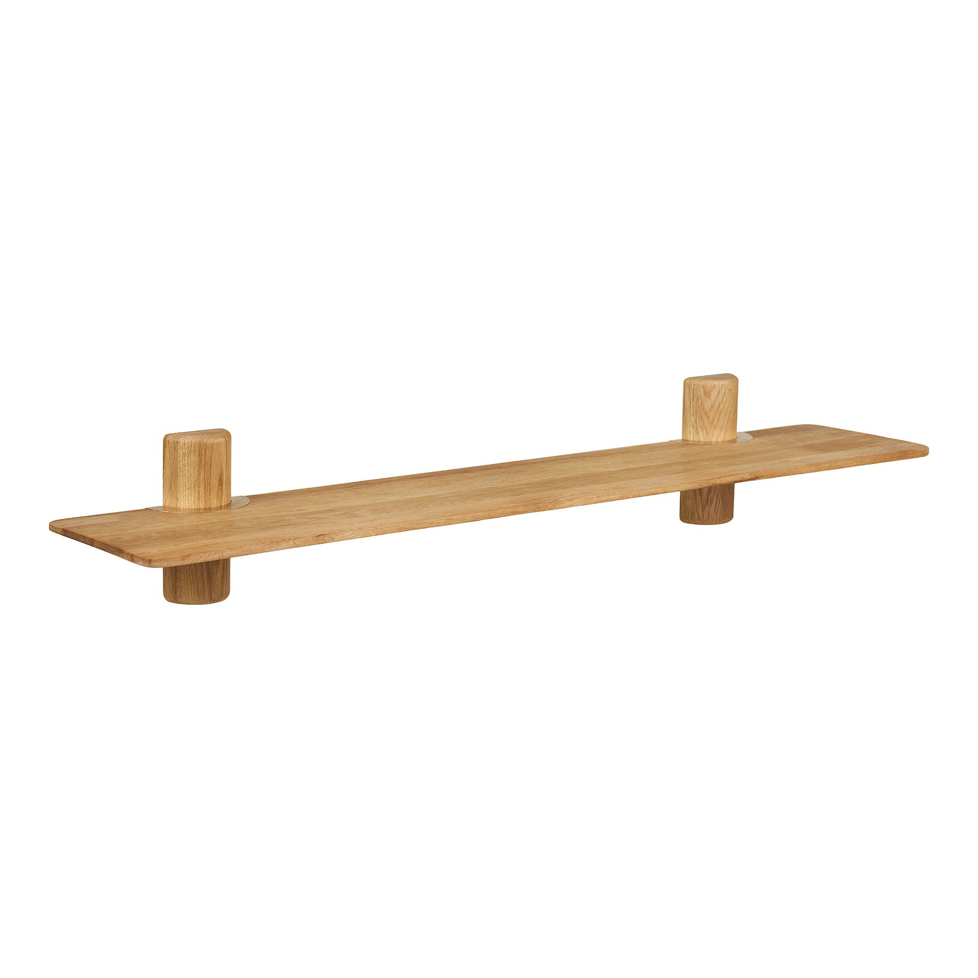 Étagère murale Calcata chêne sur supports 110 cm vue de face