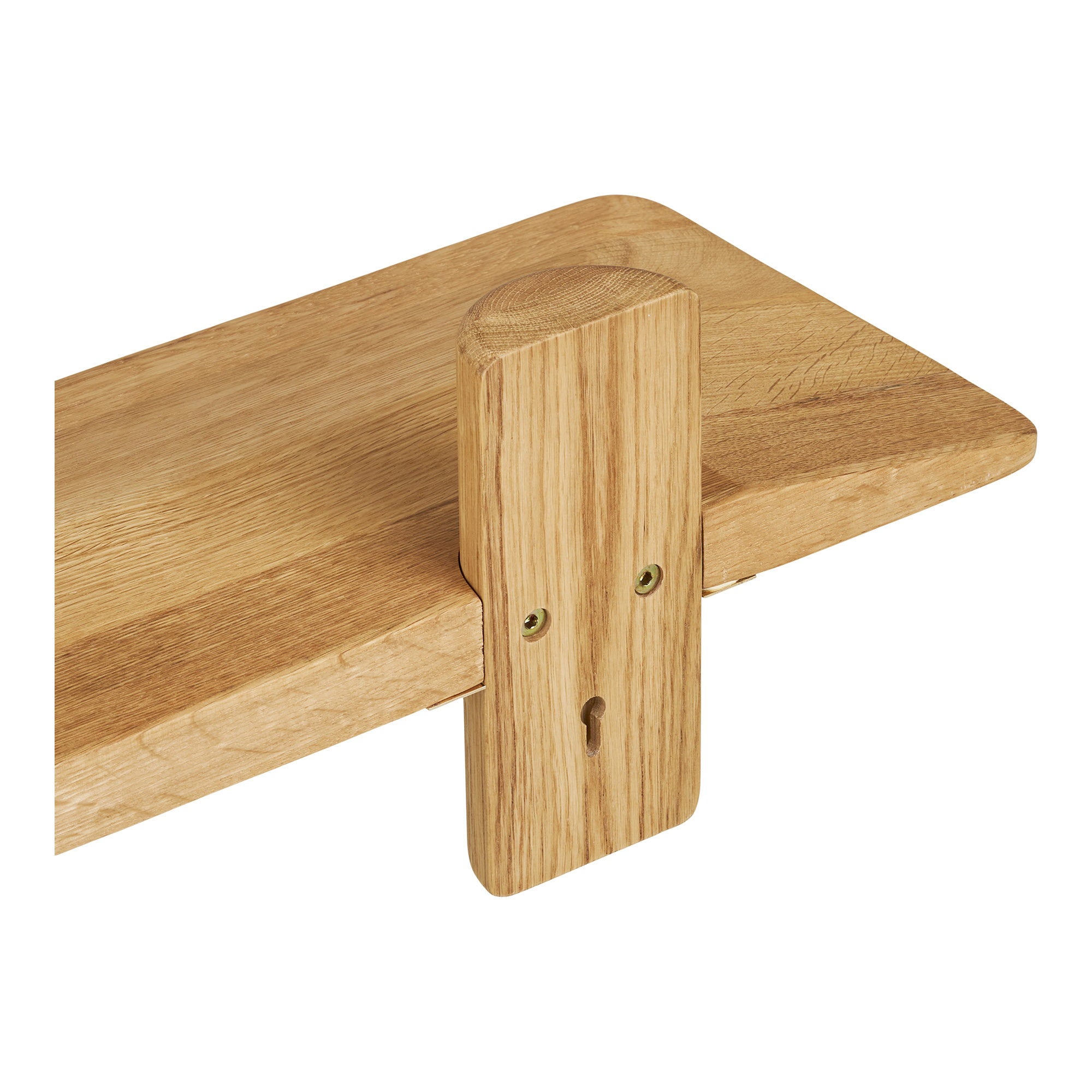 Étagère murale Calcata chêne sur supports 110 cm vue de détail