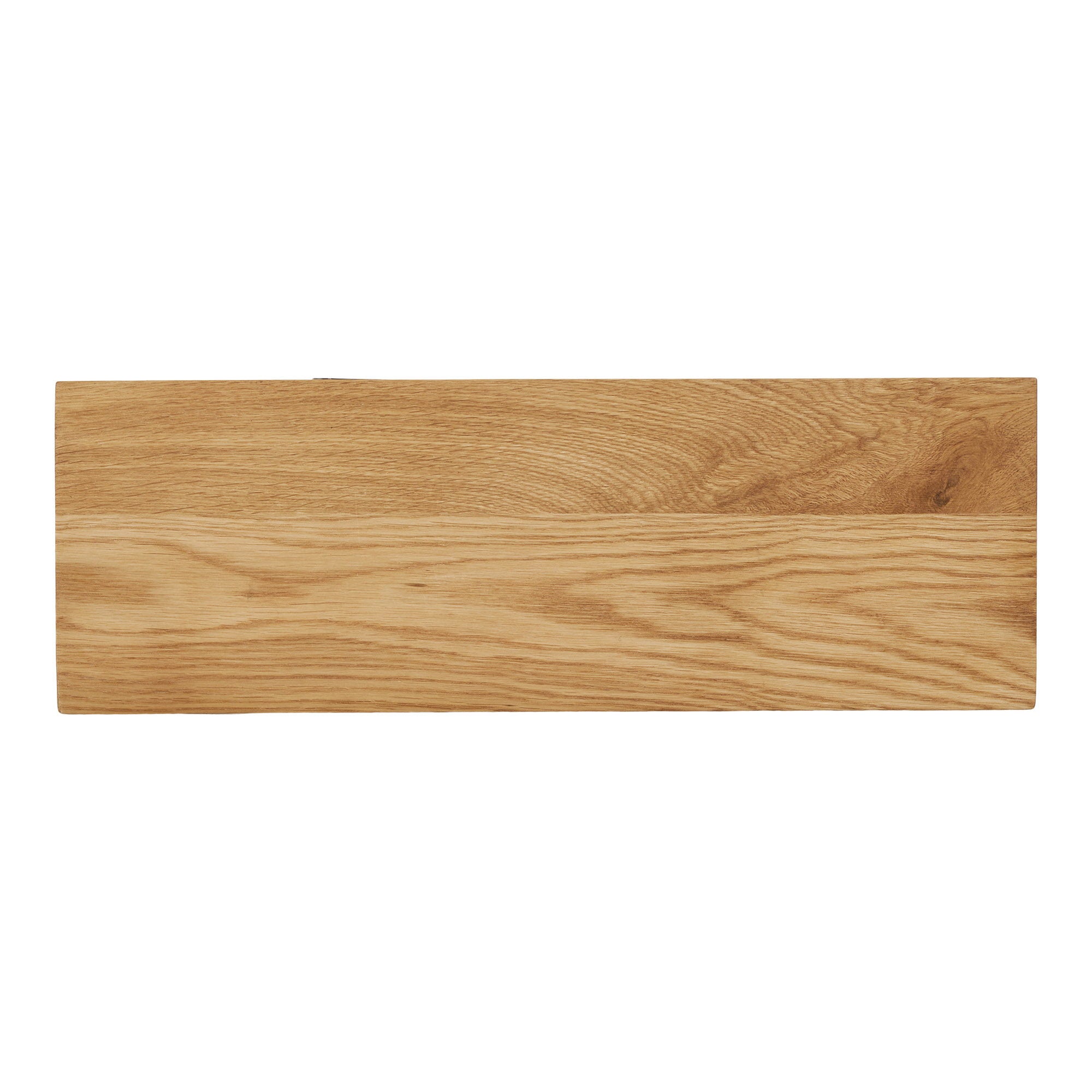 Étagère murale Calcata chêne tablette incurvée 42 cm vue de face