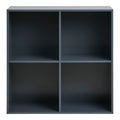 Étagère murale Horne MDF gris ardoise 4 cases ouvertes 69x30x69 cm vue de face