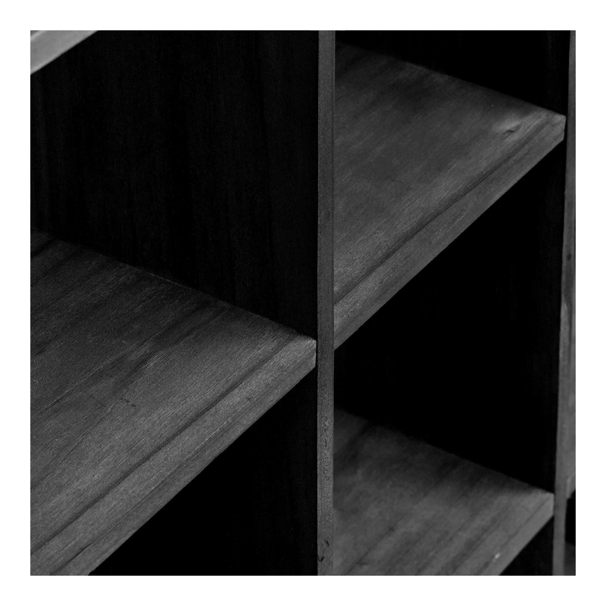 Étagère murale Moss pin noir vue de détail