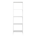 Étagère Vita 5 tablettes acier blanc mat vide vue de face