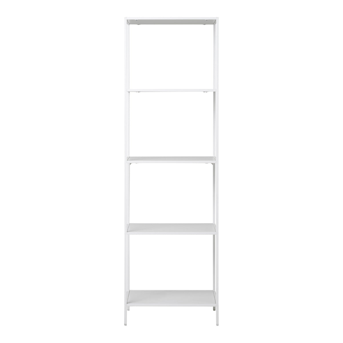 Étagère Vita Métal blanc 5 tablettes vide vue de face