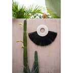 Éventail mural Shell Alang Alang en herbe noire 86 cm, vue 3