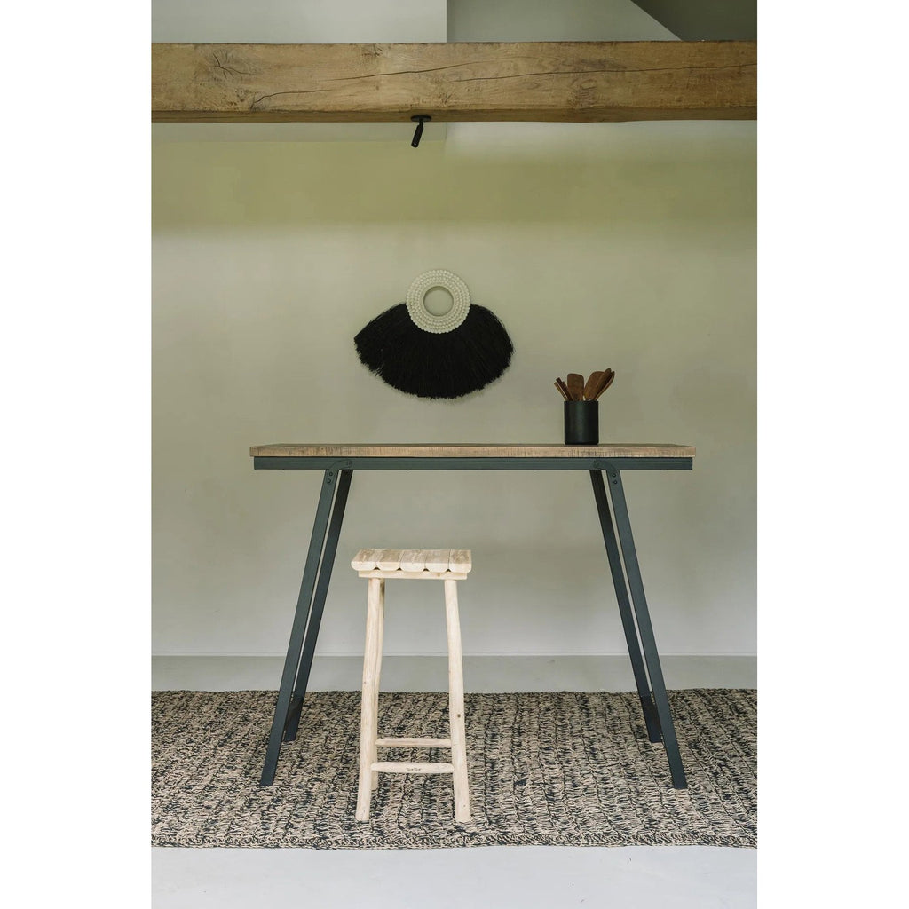 Éventail mural Shell Alang Alang en herbe noire 86 cm, vue 4