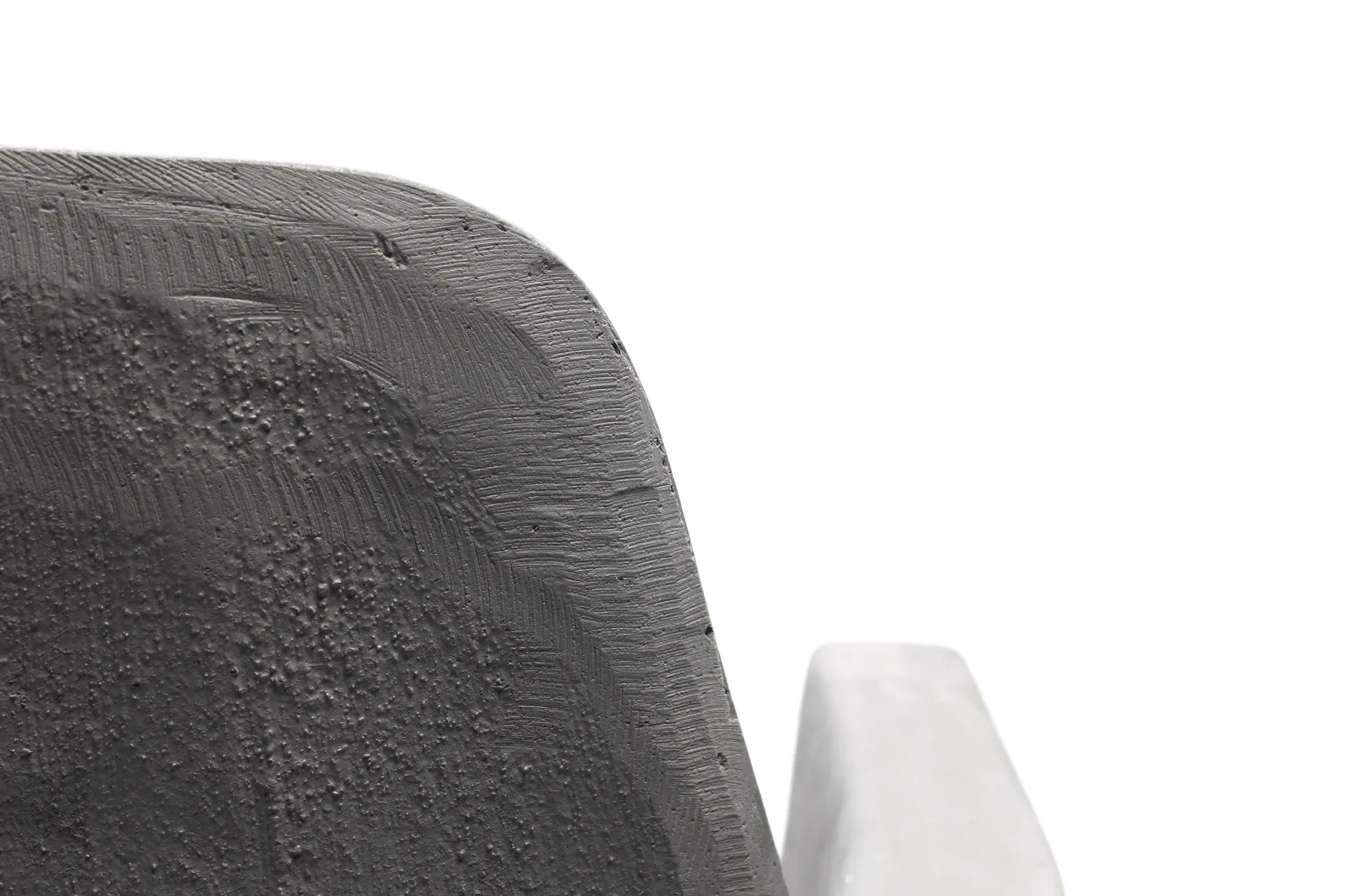 Fauteuil bas en béton Hauteville gris naturel vue 2