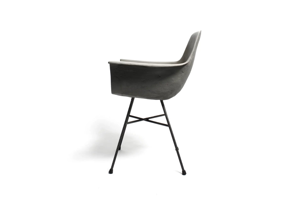 Fauteuil en béton Hauteville gris naturel vue 3