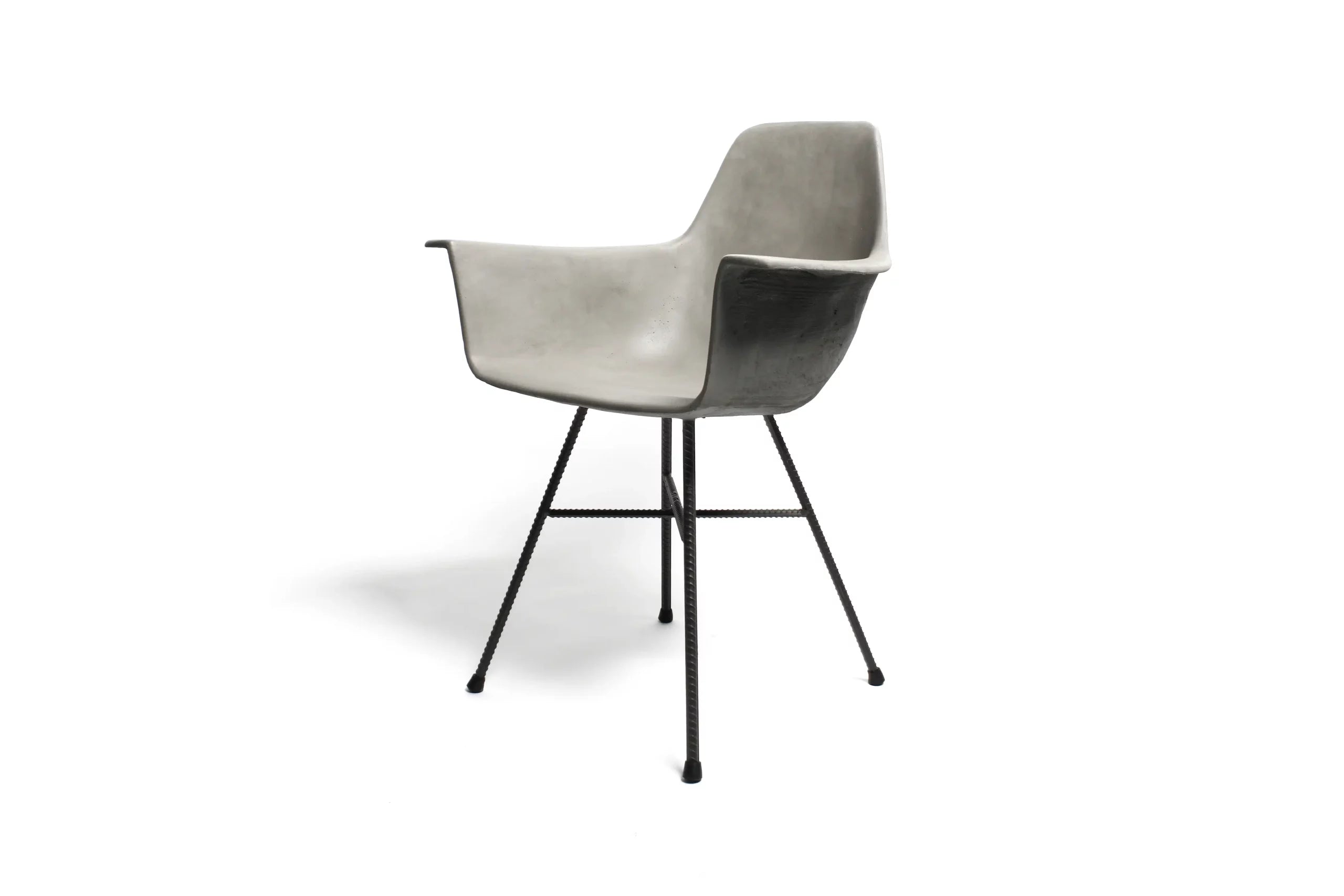 Fauteuil en béton Hauteville gris naturel vue 4
