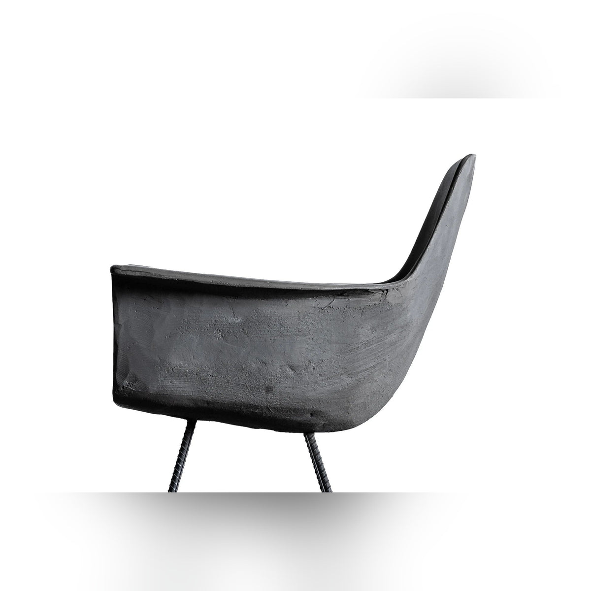 Fauteuil en béton Hauteville gris naturel en situation 5