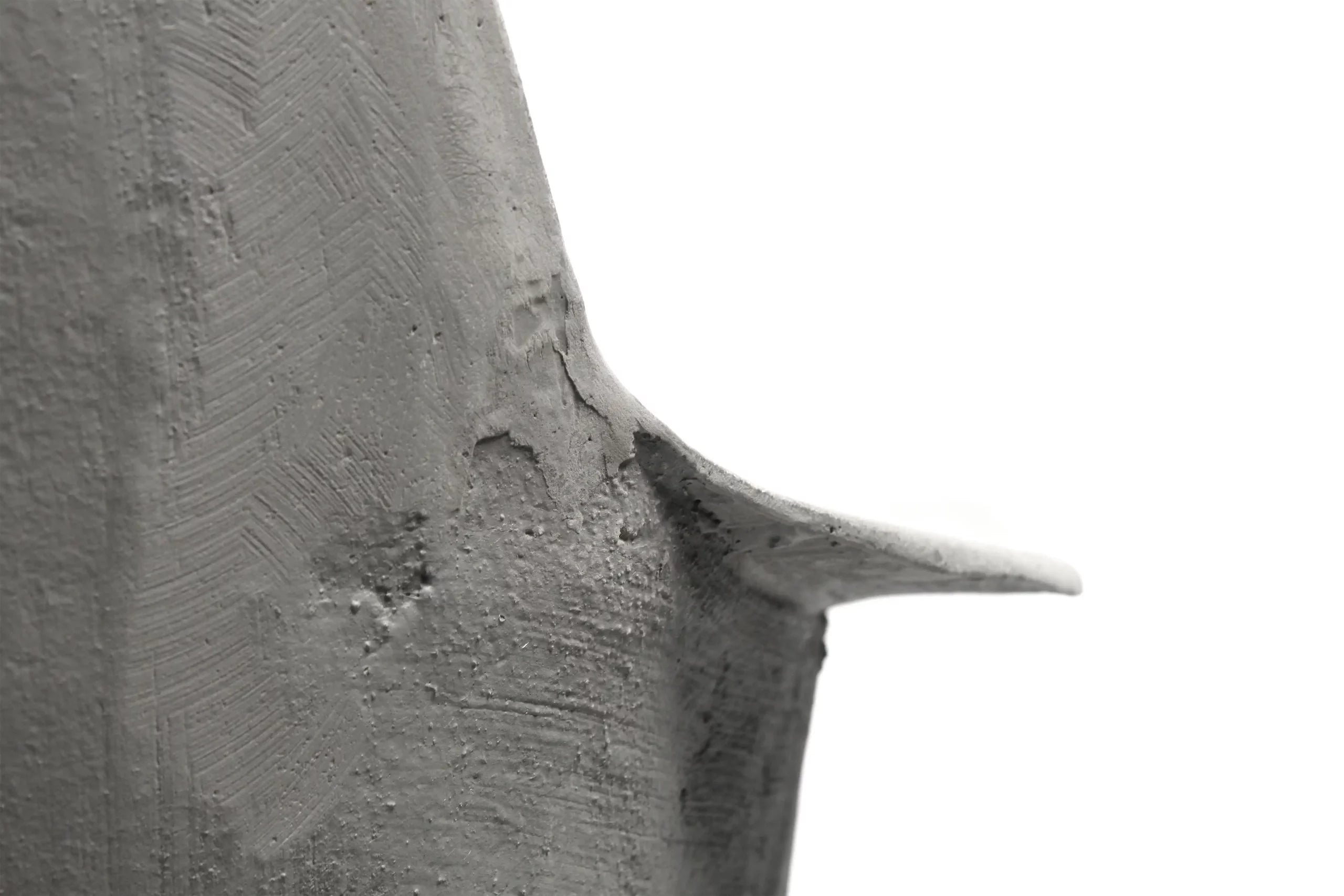 Fauteuil en béton Hauteville gris naturel vue 2
