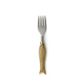 Fourchette bicolore à manche poisson 18 cm