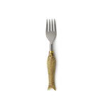 Fourchette bicolore à manche poisson 18 cm