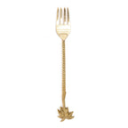 Fourchette Palmier en laiton doré 22 cm